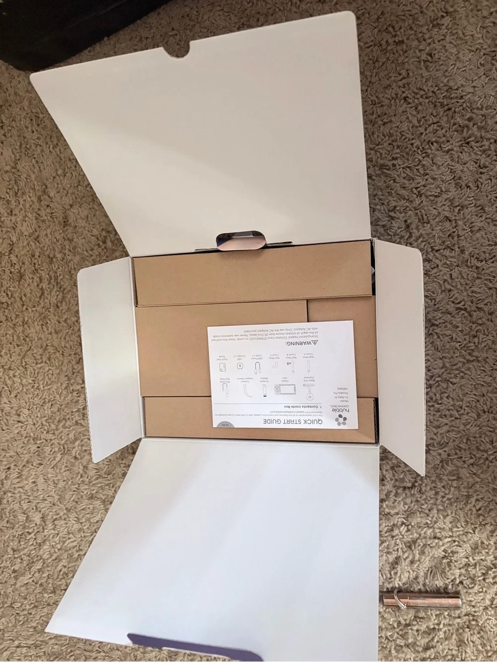 GoBaby AI Portable Pro 2K UHD Baby Monitor - White